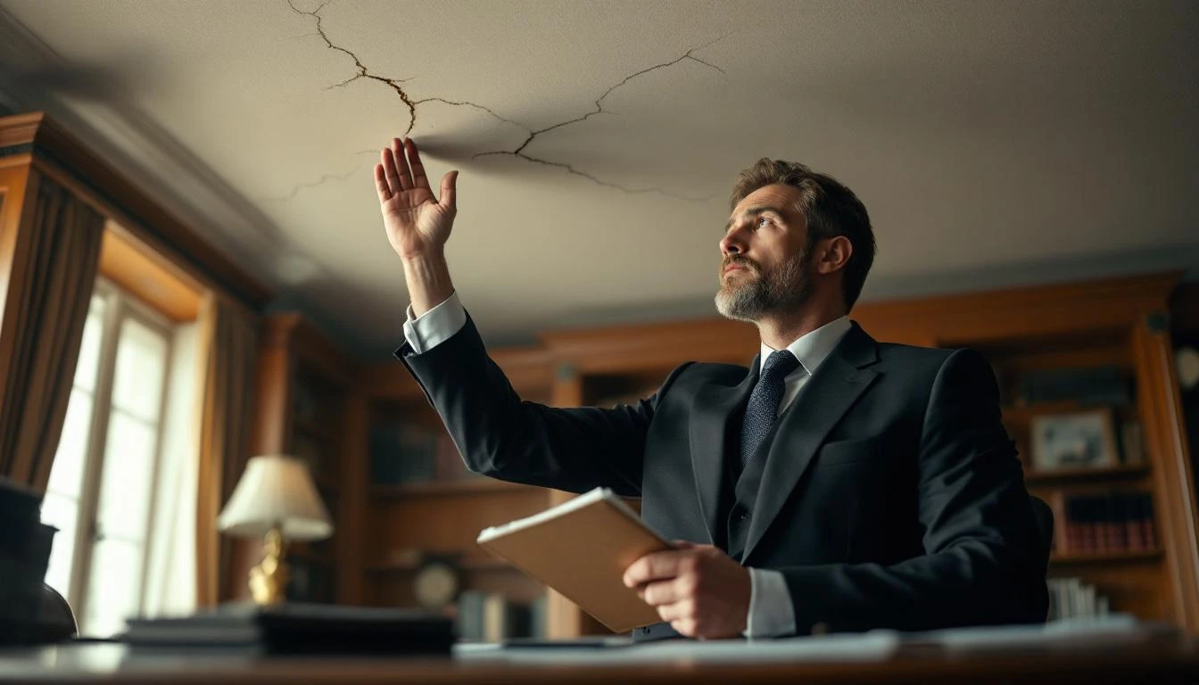 Que faire face aux fissures au plafond selon la loi